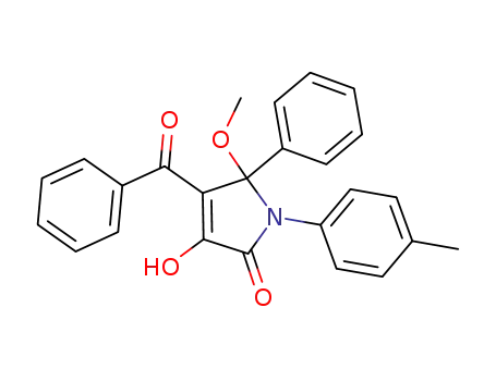 4-benzoyl-1,5-dihydro-3-hydroxy-5-methoxy-1-(4-methylphenyl)-5-phenyl-2H-pyrrol-2-one