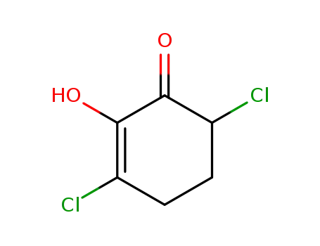 Molecular Structure of 40441-23-4 (3,6-Dichloro-2-hydroxy-2-cyclohexen-1-one)