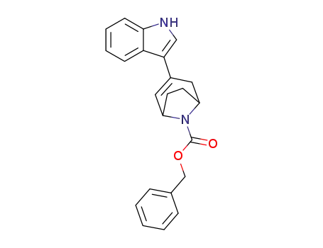 3-(1<i>H</i>-indol-3-yl)-8-aza-bicyclo[3.2.1]oct-2-ene-8-carboxylic acid benzyl ester