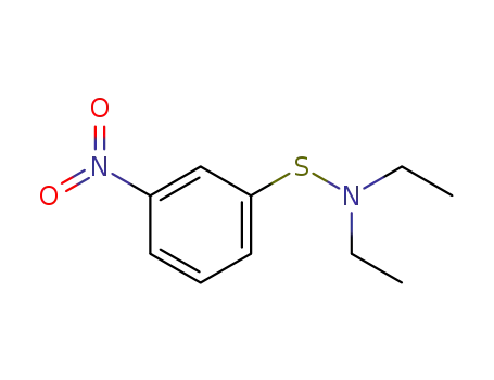 Molecular Structure of 61076-30-0 (N-ethyl-N-[(3-nitrophenyl)sulfanyl]ethanamine)