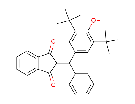 1H-Indene-1,3(2H)-dione,
2-[[3,5-bis(1,1-dimethylethyl)-4-hydroxyphenyl]phenylmethyl]-