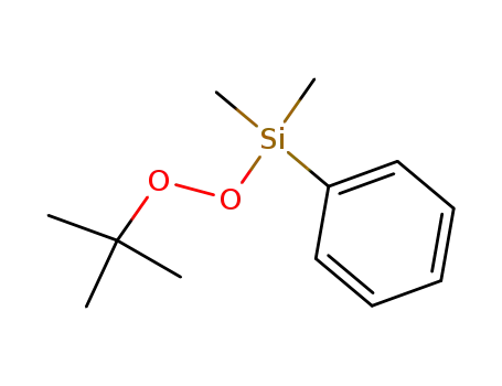 Molecular Structure of 18057-04-0 (Silane, [(1,1-dimethylethyl)dioxy]dimethylphenyl-)