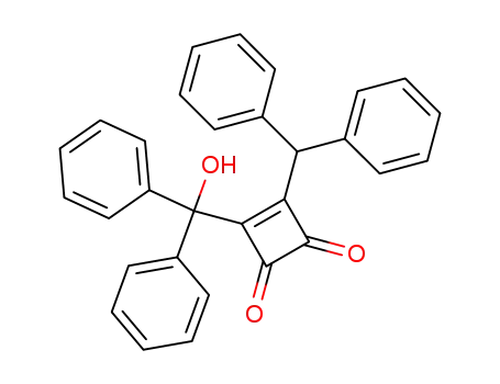 3-Benzhydryl-4-(hydroxy-diphenyl-methyl)-cyclobut-3-ene-1,2-dione