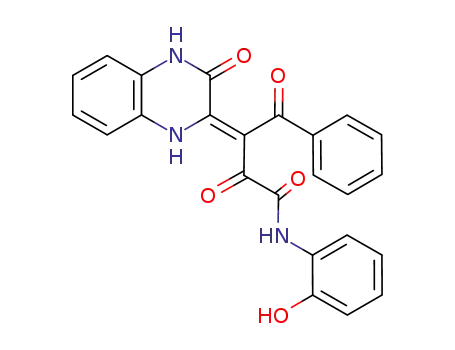 N-(2-Hydroxy-phenyl)-2,4-dioxo-3-[3-oxo-3,4-dihydro-1H-quinoxalin-(2Z)-ylidene]-4-phenyl-butyramide