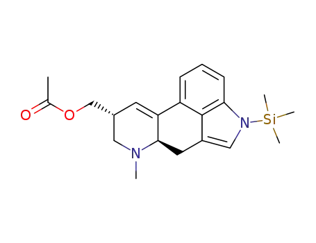 Acetic acid (6aR,9R)-7-methyl-4-trimethylsilanyl-4,6,6a,7,8,9-hexahydro-indolo[4,3-fg]quinolin-9-ylmethyl ester