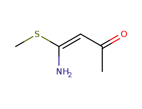Molecular Structure of 139177-82-5 (3-Buten-2-one, 4-amino-4-(methylthio)-, (E)- (9CI))