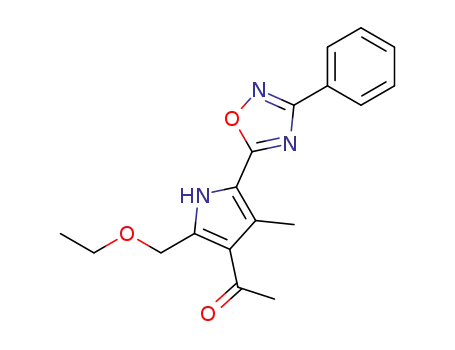 1-[2-Ethoxymethyl-4-methyl-5-(3-phenyl-[1,2,4]oxadiazol-5-yl)-1H-pyrrol-3-yl]-ethanone