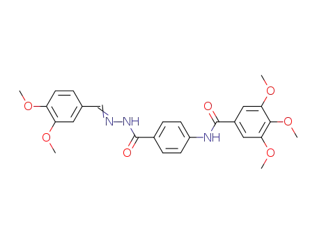 BENZOIC ACID, p-(3,4,5-TRIMETHOXYBENZAMIDO)-, 2-VERATRYLIDENEHYDRAZIDE
