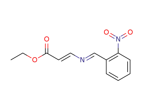 (E)-3-{[1-(2-Nitro-phenyl)-meth-(E)-ylidene]-amino}-acrylic acid ethyl ester