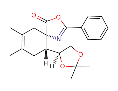 (1S,6R)-6-<(S)-2,2-dimethyl-1,3-dioxolan-4-yl>-3,4-dimethylcyclohex-3-en-1-spiro<4'<2'-phenyl-5'(4'H)-oxazolone>>