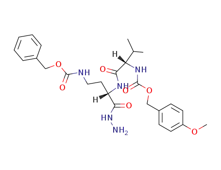Molecular Structure of 17681-81-1 (Z(OMe)-Val-Dbu(Z)-NHNH<sub>2</sub>)