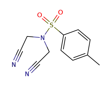 Molecular Structure of 198954-96-0 (N,N-Bis-cyanomethyl-4-methyl-benzenesulfonamide)