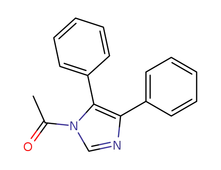 Molecular Structure of 27062-55-1 (1-acetyl-4,5-diphenyl-1<i>H</i>-imidazole)
