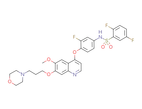 2,5-difluoro-N-{3-fluoro-4-[6-methoxy-7-(3-morpholin-4-ylpropoxy)quinolin-4-yloxy]phenyl}benzenesulfonamide