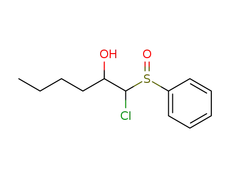 1-(Benzenesulfinyl)-1-chlorohexan-2-OL