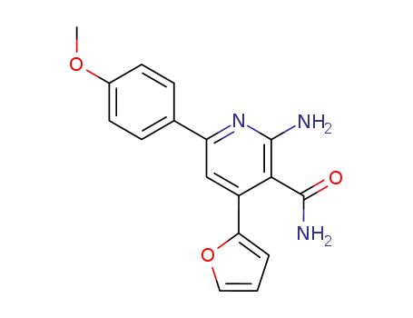 2-Amino-4-furan-2-yl-6-(4-methoxy-phenyl)-nicotinamide