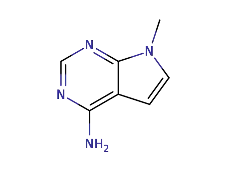 Molecular Structure of 7752-54-7 (7H-Pyrrolo[2,3-d]pyrimidin-4-amine, 7-methyl- (9CI))