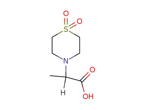 4-Thiomorpholineaceticacid, a-methyl-, 1,1-dioxide