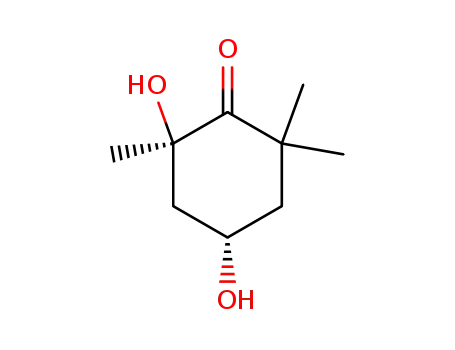 Molecular Structure of 55057-38-0 (2,4-dihydroxy-2,6,6-trimethylcyclohexanone)