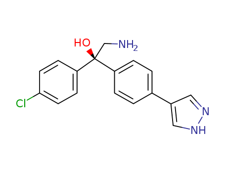 (1S)-2-amino-1-(4-chlorophenyl)-1-[4-(1H-pyrazol-4-yl)phenyl]ethanol