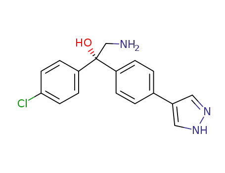 (R)-2-amino-1-(4-chloro-phenyl)-1-[4-(1H-pyrazol-4-yl)-phenyl]-ethanol