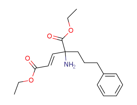 (E)-4-Amino-4-(3-phenyl-propyl)-pent-2-enedioic acid diethyl ester