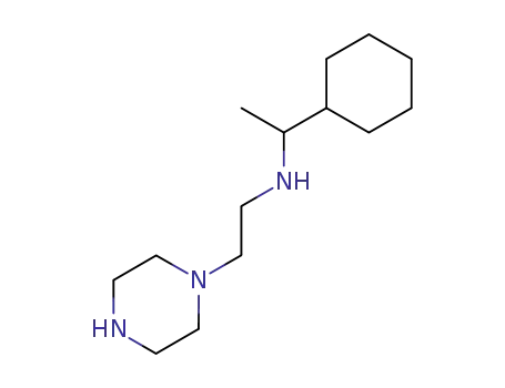Molecular Structure of 177721-80-1 (1-(2-(1-CYCLOHEXYLETHYL)AMINOETHYL)PIPERAZINE)