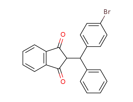 1H-Indene-1,3(2H)-dione, 2-[(4-bromophenyl)phenylmethyl]-