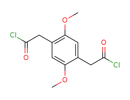 Molecular Structure of 51053-93-1 (1,4-Benzenediacetyl dichloride, 2,5-dimethoxy-)