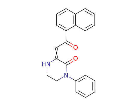 (3E)-3-(2-NAPHTHALEN-1-YL-2-OXO-ETHYLIDENE)-1-PHENYL-PIPERAZIN-2-ONECAS