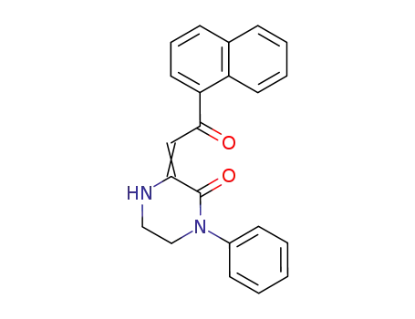 Molecular Structure of 178408-30-5 ((3E)-3-(2-naphthalen-1-yl-2-oxo-ethylidene)-1-phenyl-piperazin-2-one)