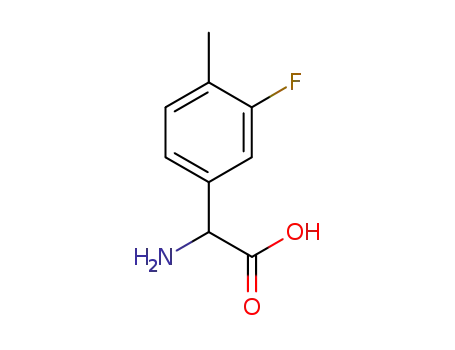 Molecular Structure of 261951-76-2 (3-FLUORO-4-METHYL-DL-PHENYLGLYCINE)