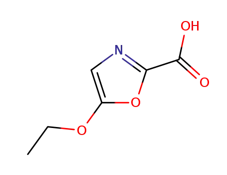 Molecular Structure of 68208-10-6 (5-Ethoxy-2-oxazolecarboxylic Acid)