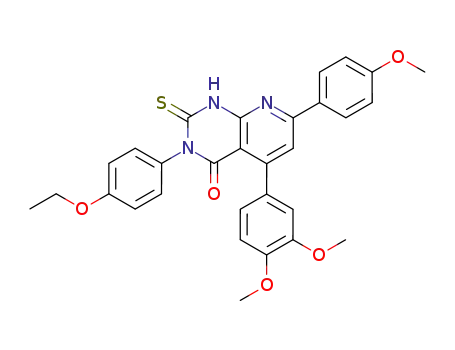5-(3,4-Dimethoxy-phenyl)-3-(4-ethoxy-phenyl)-7-(4-methoxy-phenyl)-2-thioxo-2,3-dihydro-1H-pyrido[2,3-d]pyrimidin-4-one