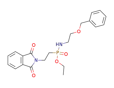 ethyl N-[2-(benzyloxy)ethyl]-2-(2,3-dihydro-1,3-dioxo-1H-isoindol-2-yl)phosphonoamidate