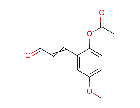 4-methoxy-2-(3-oxoprop-1-en-1-yl)phenyl acetate