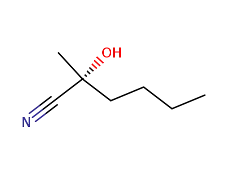Molecular Structure of 135415-89-3 ((R)-2-HYDROXY-2-METHYL-HEXANENITRILE)