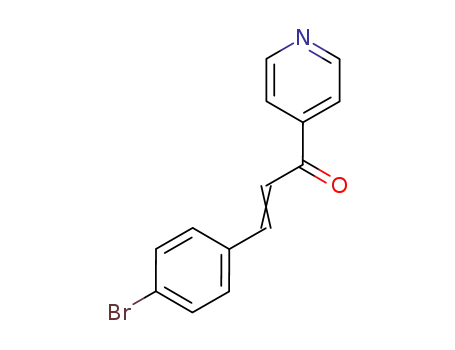 Molecular Structure of 125383-28-0 (2-Propen-1-one, 3-(4-bromophenyl)-1-(4-pyridinyl)-)