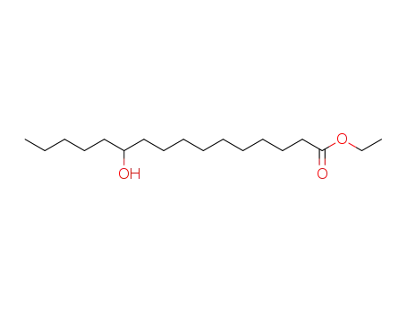 Molecular Structure of 78432-94-7 (Hexadecanoic acid, 11-hydroxy-, ethyl ester)