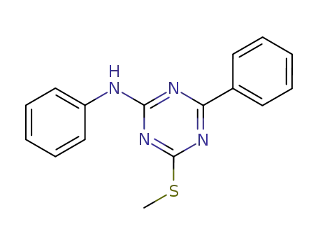 2-methylthio-4-phenyl-6-phenylamino-1,3,5-triazine