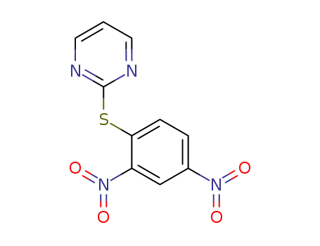Molecular Structure of 66474-53-1 (2-[(2,4-dinitrophenyl)sulfanyl]pyrimidine)