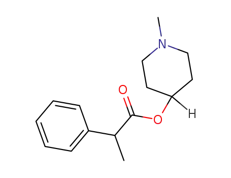 Benzeneacetic acid, a-methyl-, 1-methyl-4-piperidinyl ester