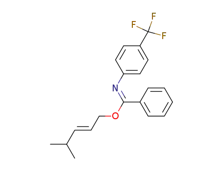 N-(4-Trifluoromethyl-phenyl)-benzimidic acid (E)-4-methyl-pent-2-enyl ester