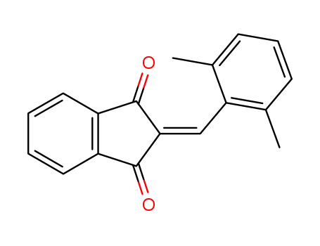 Molecular Structure of 63488-04-0 (2-(2,6-dimethylbenzylidene)-1H-indene-1,3(2H)-dione)