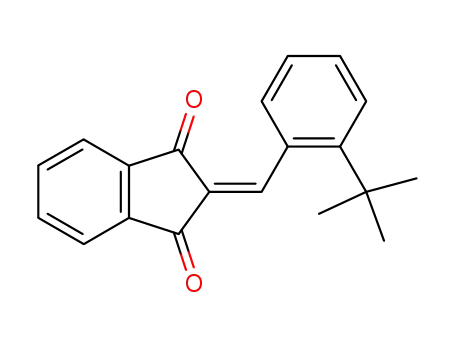 Molecular Structure of 63488-03-9 (1H-Indene-1,3(2H)-dione, 2-[[2-(1,1-dimethylethyl)phenyl]methylene]-)