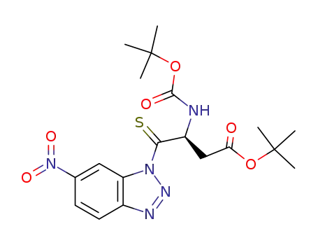 Molecular Structure of 184951-90-4 (Boc-ThionoGlu(OtBu)-1-(6-nitro)benzotriazolide)