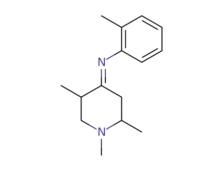 Molecular Structure of 132982-44-6 (<i>o</i>-tolyl-(1,2,5-trimethyl-[4]piperidyliden)-amine)