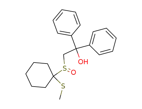 Benzenemethanol,
a-[[[1-(methylthio)cyclohexyl]sulfinyl]methyl]-a-phenyl-
