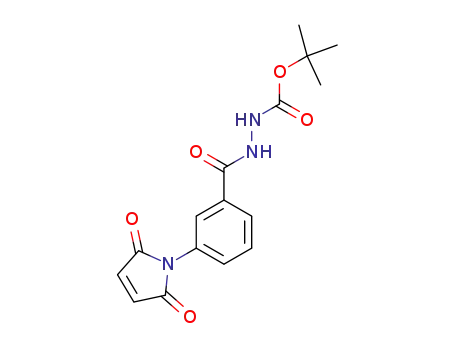 Hydrazinecarboxylic acid,
2-[3-(2,5-dihydro-2,5-dioxo-1H-pyrrol-1-yl)benzoyl]-, 1,1-dimethylethyl
ester