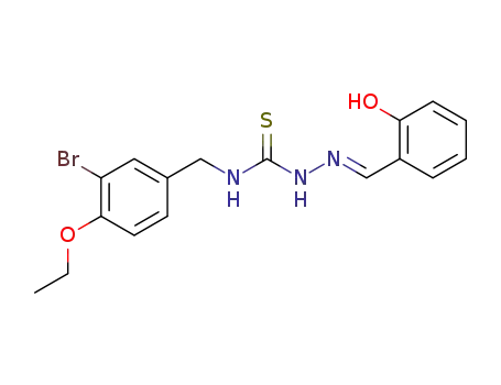 히드라진카르보티오아미드, N-((3-브로모-4-에톡시페닐)메틸)-2-((2-히드록시페닐)메틸렌)-